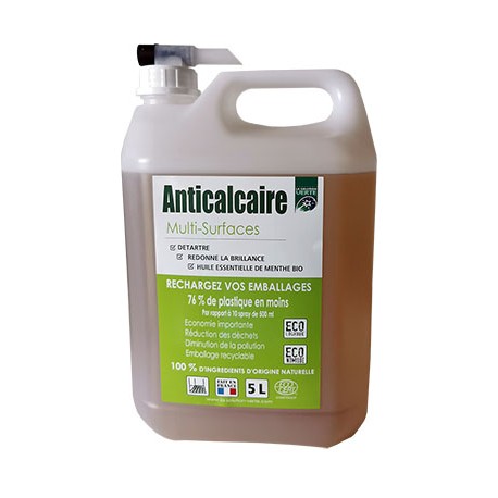 Anticalcaire détartrant multi-surfaces ECO-RECHARGE 5 L