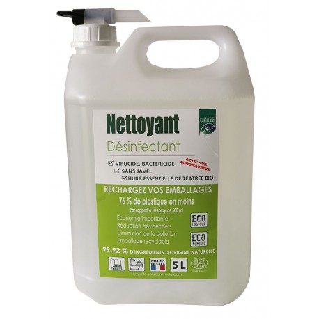 Nettoyant désinfectant multi-surfaces ECO-RECHARGE 5 L